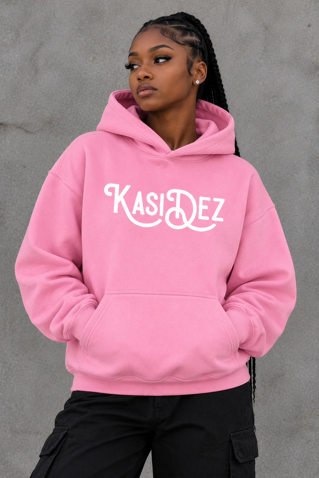 N Typo Hoodie — Pink — photo 2