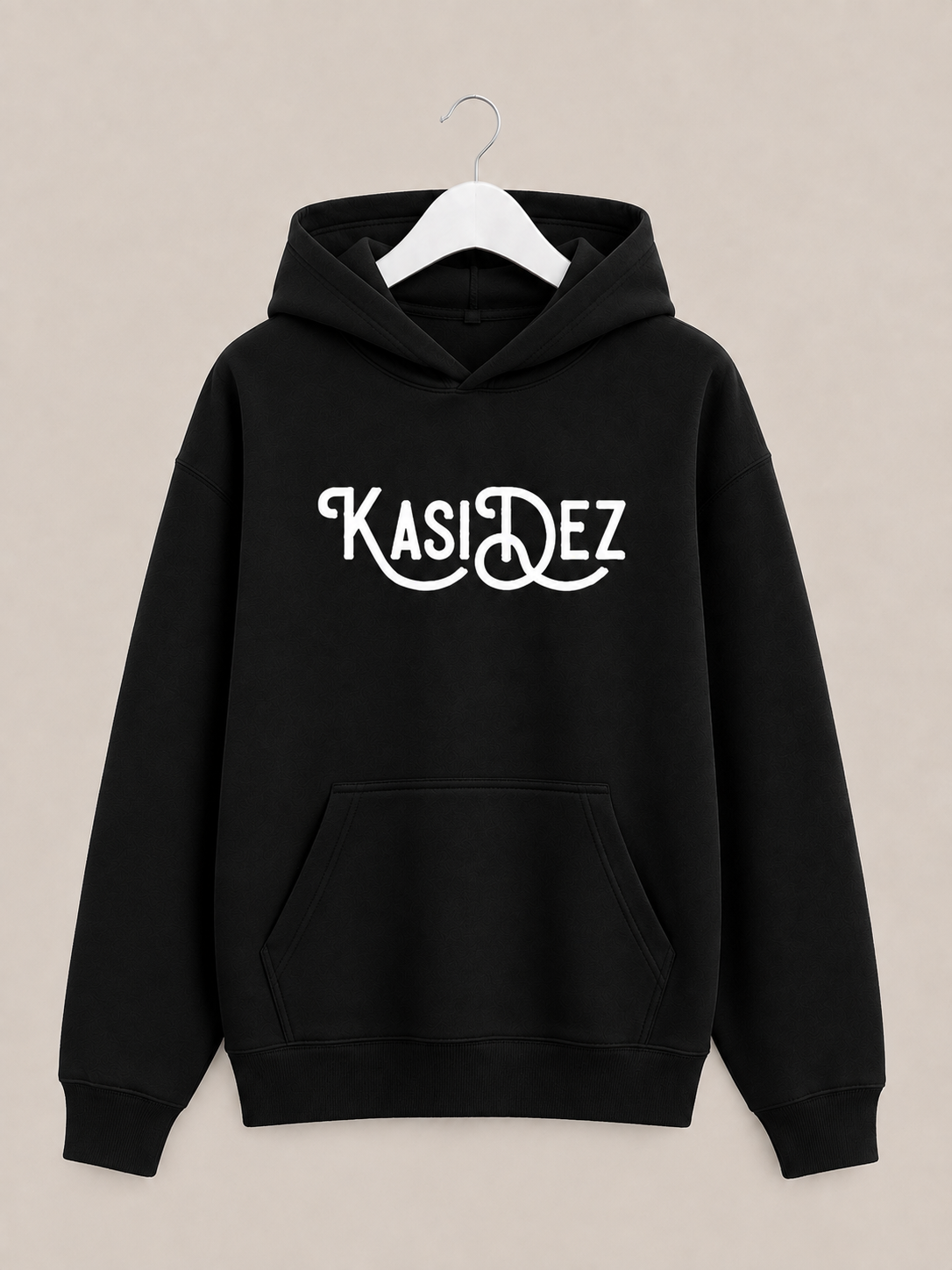 N Typo Hoodie — Black