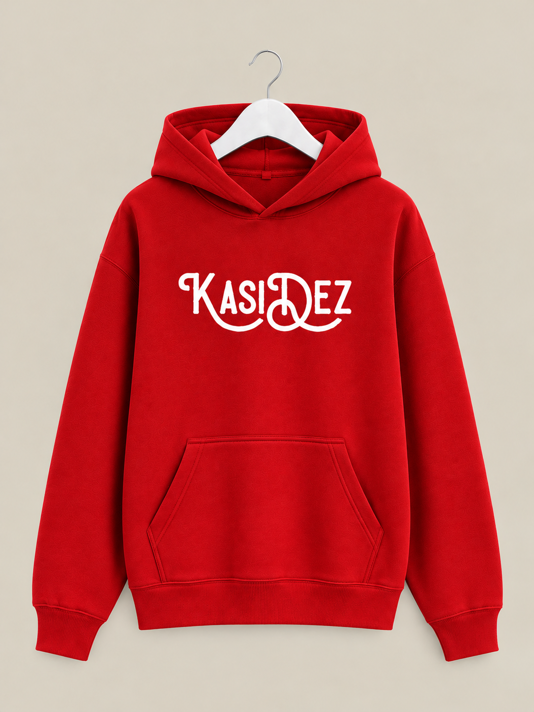 KasiDez N Typo Hoodie — Red